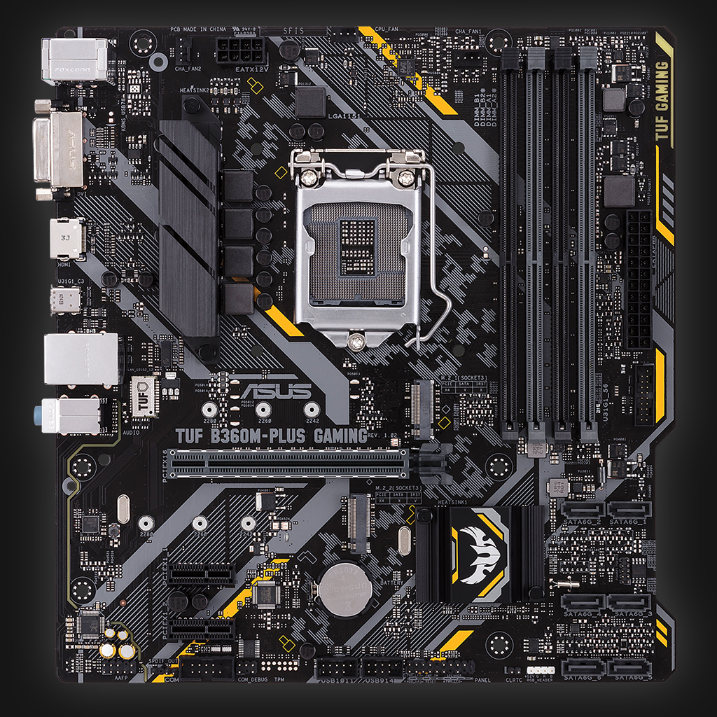 Asus B365MPLUS TUF Gaming Bundkort