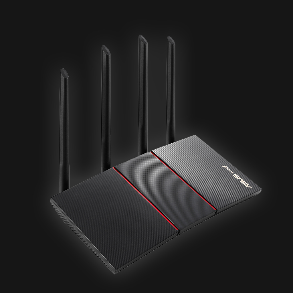ASUS RTAX55 B1 Trådløs Dual Band WiFi 6 Router