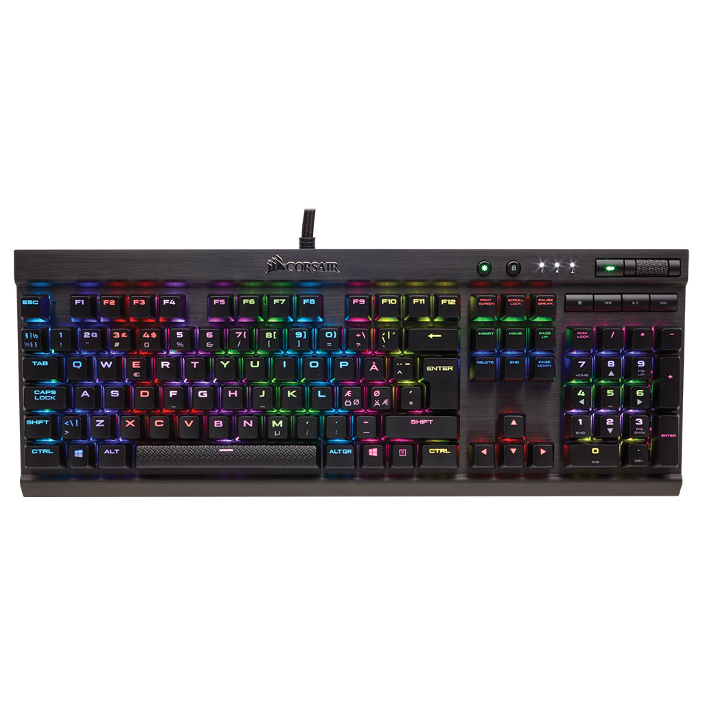 Corsair K70 LUX RGB MX Silent Mekanisk Keyboard