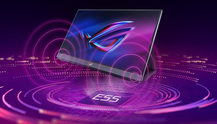 ROG Strix XG17AHPE er en bærbar skærm med imponerende lyd