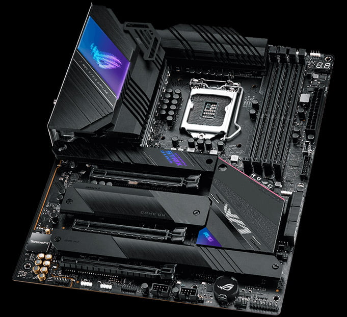 ASUS ROG Strix Z590-E Gaming bundkort i ROG-design