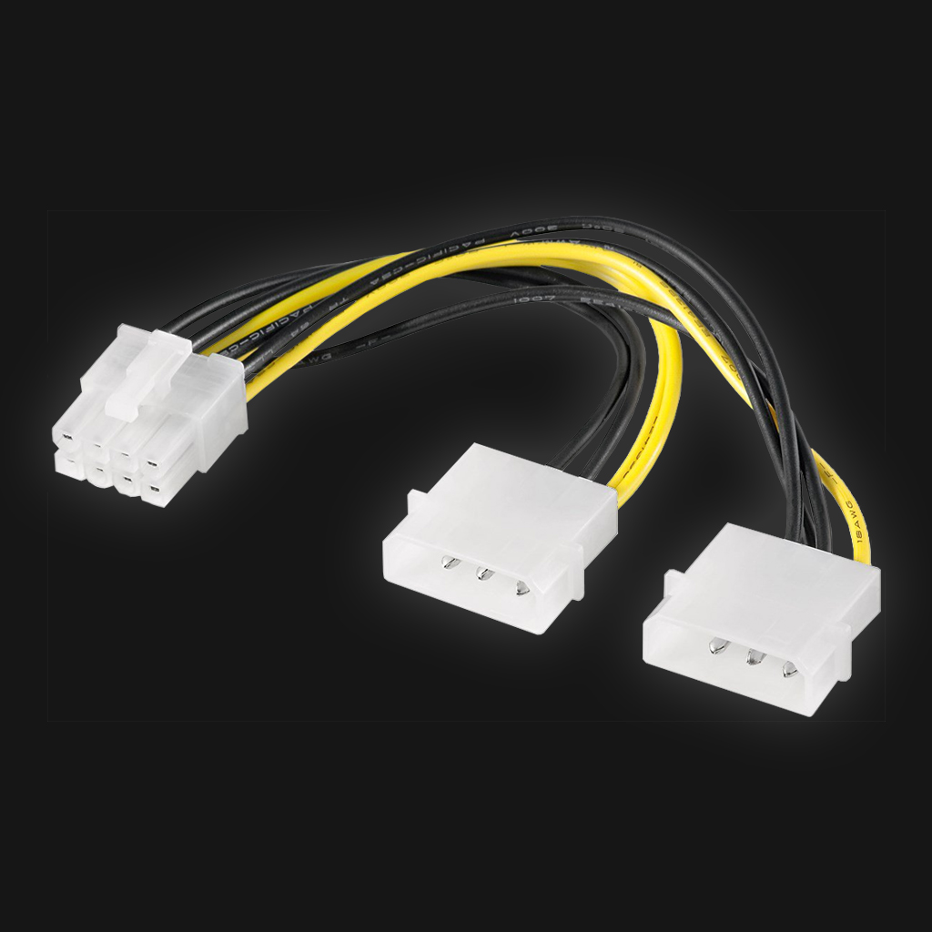 Molex til 8 Pin power kabel