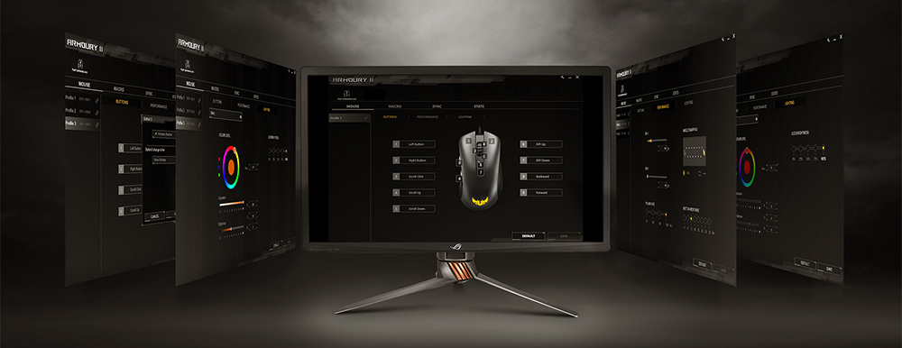 Juster din TUF Gaming M3 gaming mus med Armoury II software
