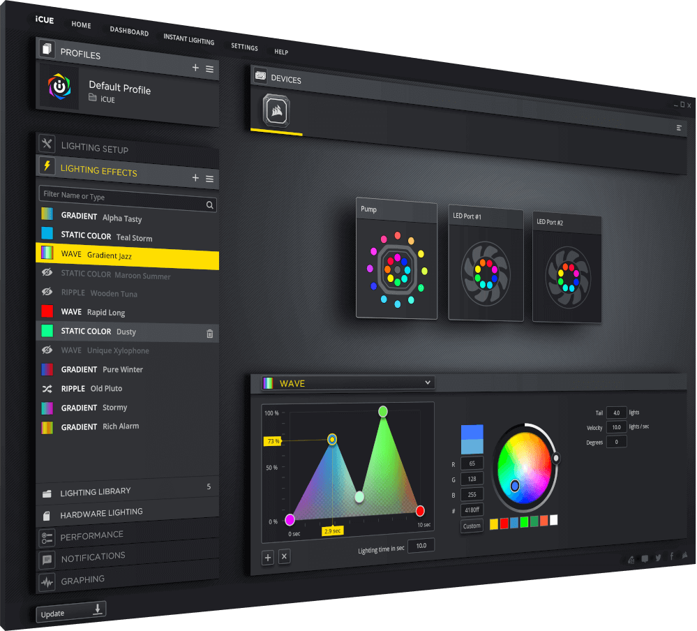 Corsair iCUE software