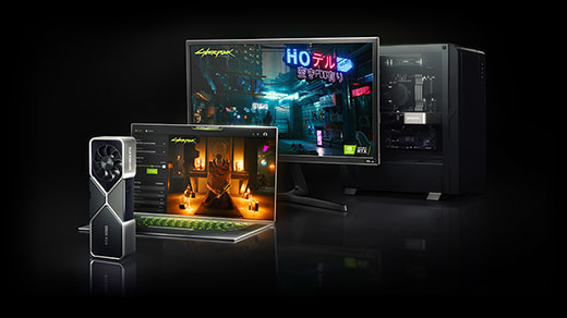 Gaming PC med NVIDIA GeForce RTX grafikkort med DLSS teknologi