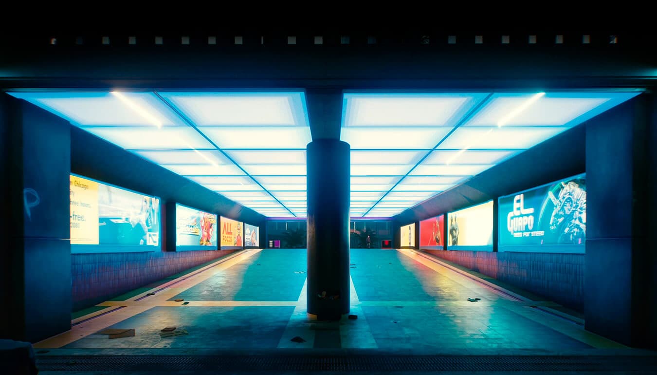 Cyberpunk 2077 med RTX effekter