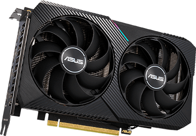 Asus GeForce® RTX 3060 12GB Dual grafikkort med 2 blæsere