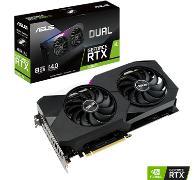 Asus GeForce® RTX 3060 Ti 8GB Dual grafikkort